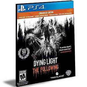 Dying Light The Following Edição Aprimorada Portugues Ps4 e Ps5 Psn Mídia Digital