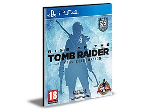 Rise of The Tomb Raider 20 Year Celebration Ps4 e Ps5 Mídia Digital