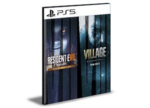 Pacote Completo Resident Evil Village 8 & Resident Evil 7 PS5 Psn Mídia Digital