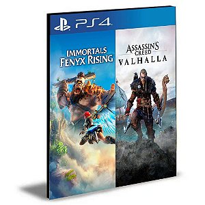 Assassin’s Creed Valhalla + Immortals Fenyx Rising Pacote PS4 e PS5 PSN MÍDIA DIGITAL