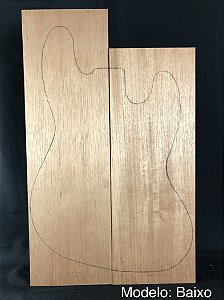 CORPO (BLANK) PARA GUITARRA / BAIXO CEDRO ROSA 2 PEÇAS