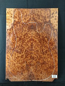 TAMPO REDWOOD BURL GUITARRA/BAIXO (DROP-TOP)