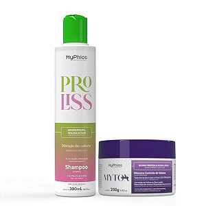 Kit Mytox BLOND 250g + Shampoo Pré Tratamento 300ml MyPhios Professional