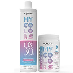 Kit OX 30 Volumes + Pó Descolorante  MyColors MyPhios Professional