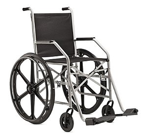 Cadeira de rodas 1009 Cinza Assento em Nylon