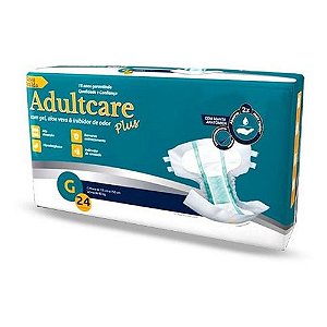 Fralda Adultcare Plus Econômica GD com 24