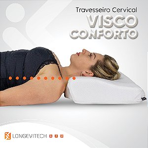 Travesseiro Cervical Visco Conforto