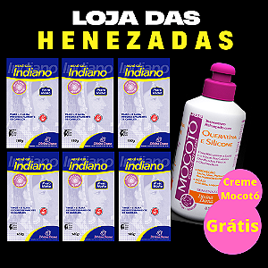 Henê Indiano Médio 180gr Pouch 06 unidades
