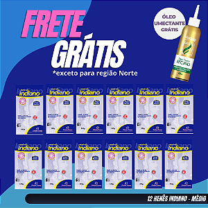 Henê Indiano Médio 180gr Pouch 12 unidades