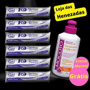 Henê Divina Dama Forte 180gr Bisnaga 06 unidades
