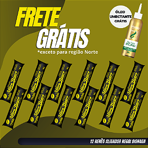 Henê Alisador Ultra Negro Forte 180gr Bisnaga 12 unidades