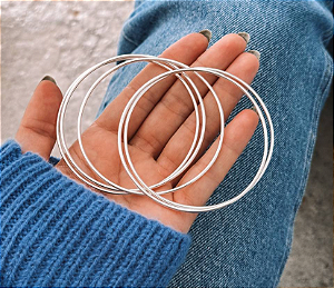 Pulseira em prata925 - Redonda - Unidade