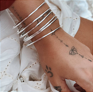Pulseira em prata925 - Redonda - Unidade