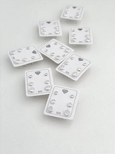 Brinco em prata925 - Trio cravejado Inglesa