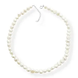 GARGANTILHA COM PÉROLA - EM PRATA 925