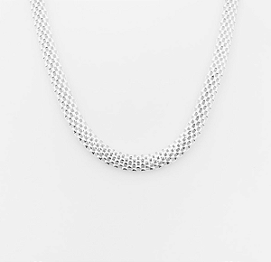 Corrente em Prata925 -  Furada Achatada