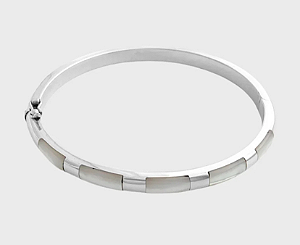 Bracelete em Prata925 - com Madrepérola