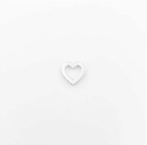 Separador de Berloques em Coração Cravejado com Zircônias