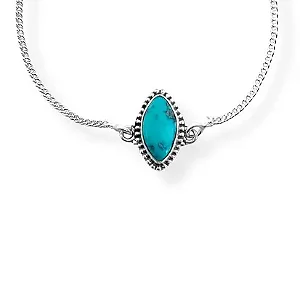 PULSEIRA  EM PRATA925 DE PEDRA  NATURAL OVAL COM DETALHES EM VOLTA DA PEDRA