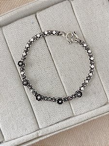 Pulseira em Prata925 -  Pikun com Rosas
