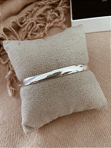 Bracelete em Prata925 -  Aro Liso com Fecho