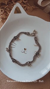 Tornozeleira em Prata925 - Bali