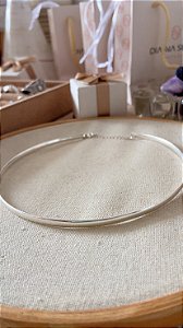 Aro em Prata925 - Choker - Quadrado