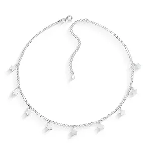 GARGANTILHAS  EM PRATA925 -   CHOCKER COM ESTRELA LISA