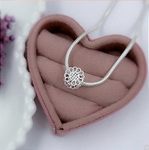 Berloque em Prata925 - Girassol Vazada