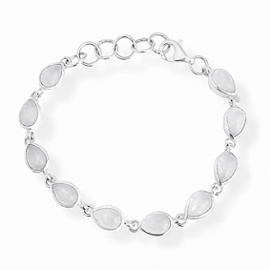 Pulseira em Prata925 - Pedra Natural Pedra da Lua