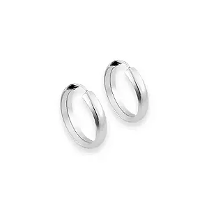 Brinco de Argola Lisa em Prata 925