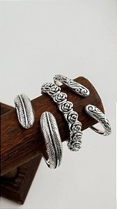 Pulseira em Prata925 - Rosa - Maleável