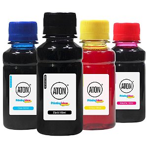 Kit 4 Tintas para Canon G5011 CMYK 100ml Aton