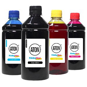 Kit 4 Tintas para Canon G5010 CMYK 500ml Aton