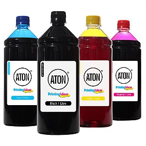 Kit 4 Tintas para Canon GM2010 CMYK 1 Litro Aton