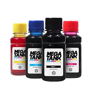 Kit 4 Tintas para Canon G5011 CMYK 100ml Mega Tank