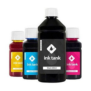 Kit 4 Tintas HP Smart Tank 519 Black 500ml Coloridas 100ml Ink Tank