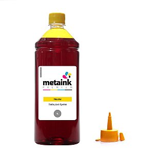 Tinta para Epson EcoTank L475 Yellow 1 Litro Corante MetaInk