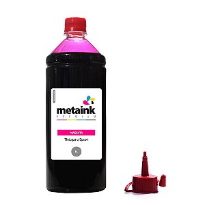 Tinta para Epson EcoTank L495 Magenta 1 Litro Corante MetaInk