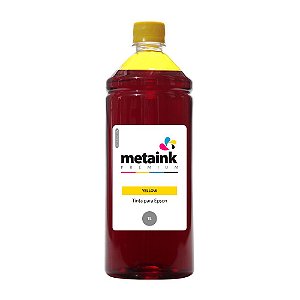 Tinta para Epson EcoTank L4160 Yellow 1 Litro Corante MetaInk