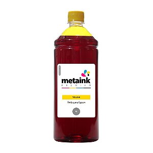 Tinta para Epson EcoTank T544 Yellow 1 Litro Corante MetaInk