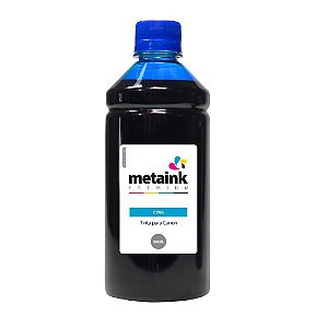 Tinta para Canon MegaTank G1100 Cyan 500ml Corante MetaInk