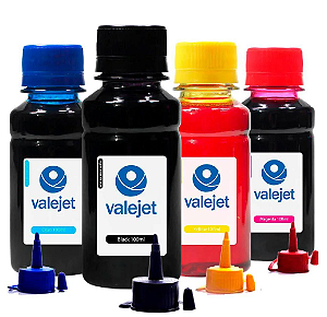 Kit 4 Tintas para Epson L5290 CMYK 100ml Valejet