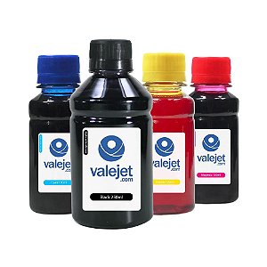 Kit 4 Tintas para Canon G510 Black 500ml CMY 100ml Valejet