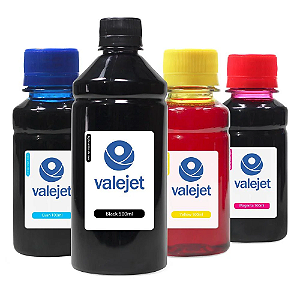 Kit 4 Tintas Epson Bulk Ink L4260 Black 500ml Coloridas 100ml Valejet