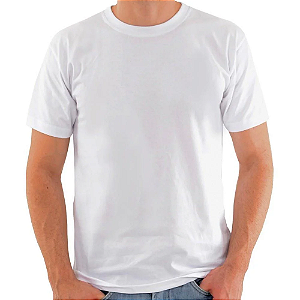 Camiseta Algodão Branca P - Gola C