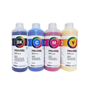 Kit 4 Litros Tinta E0013/E0015 Pigmentada InkTec Profeel para EPSON Universal : BCMY