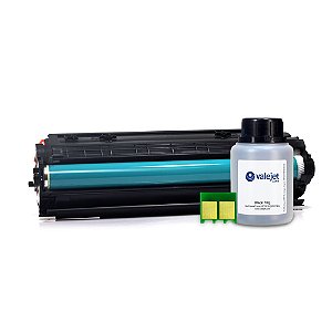 Kit Toner e Chip + Refil 70g Valejet para HP CF283A | M127FN Compatível