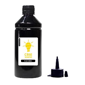 Tinta para Epson L375 Premium Crie Sempre Black 500ml Corante