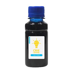 Tinta para HP 664 | 664XL | 1115 | 3636 Cyan Crie Sempre Corante 100ml